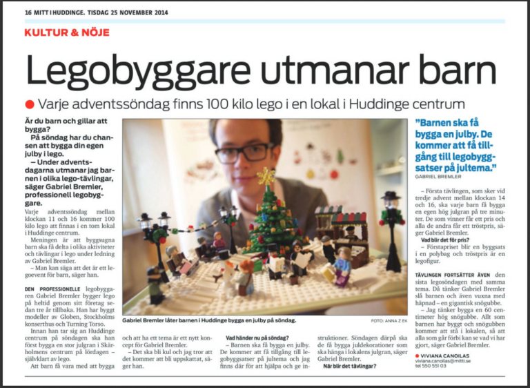 Tidningen Mitt i Huddinge var p&aring; plats